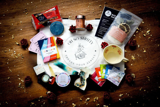 Book Box | Self-care Gift Box | Treat Yourself Like Royalty – Vanilla Caramel | Miss Moss Agate Crystal Venus Candle